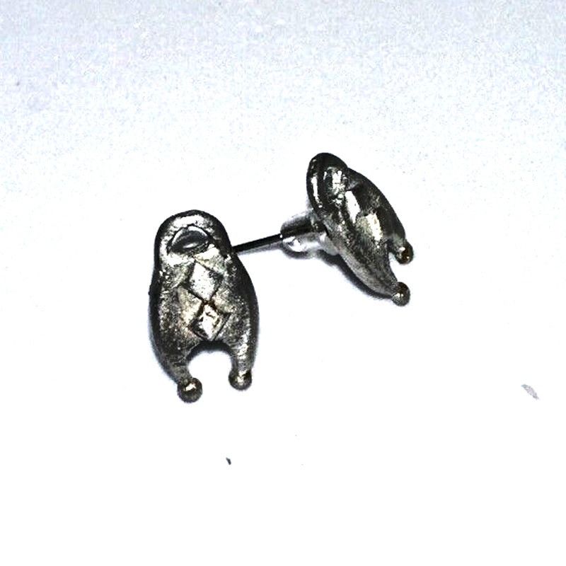 Other Southwest Post Pewter Cows Calf Behind Earrings Pewter Boho Size ONE SIZE - 1 Thumbnail