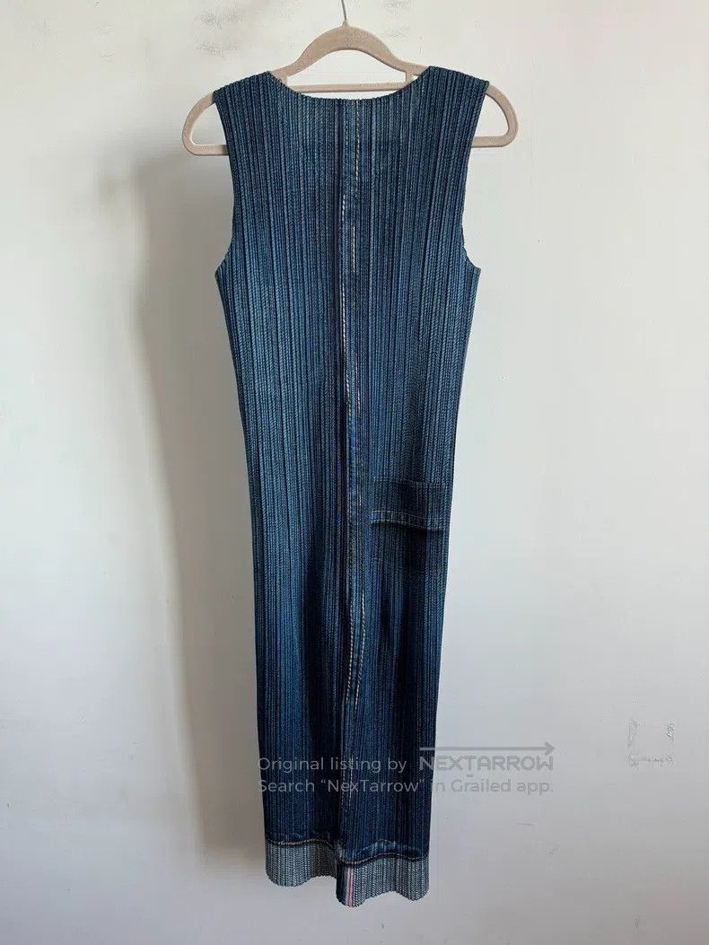 Issey Miyake Issey Miyake Blue Dress Size L / US 10 / IT 46 - 2 Thumbnail