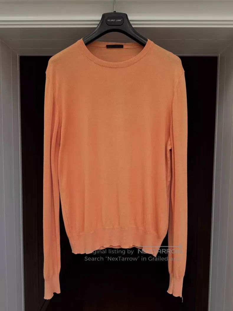 Helmut Lang Helmut Lang 1998 Retro Orange Knit Top Size US S / EU 44-46 / 1 - 2 Thumbnail