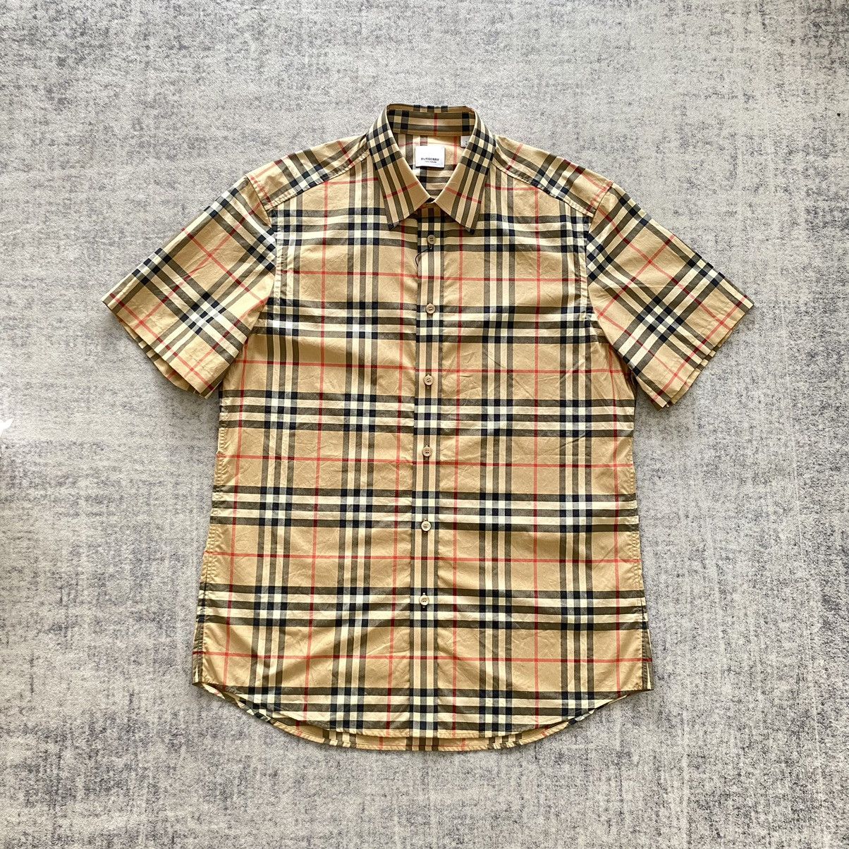 Burberry check short-sleeve shirt