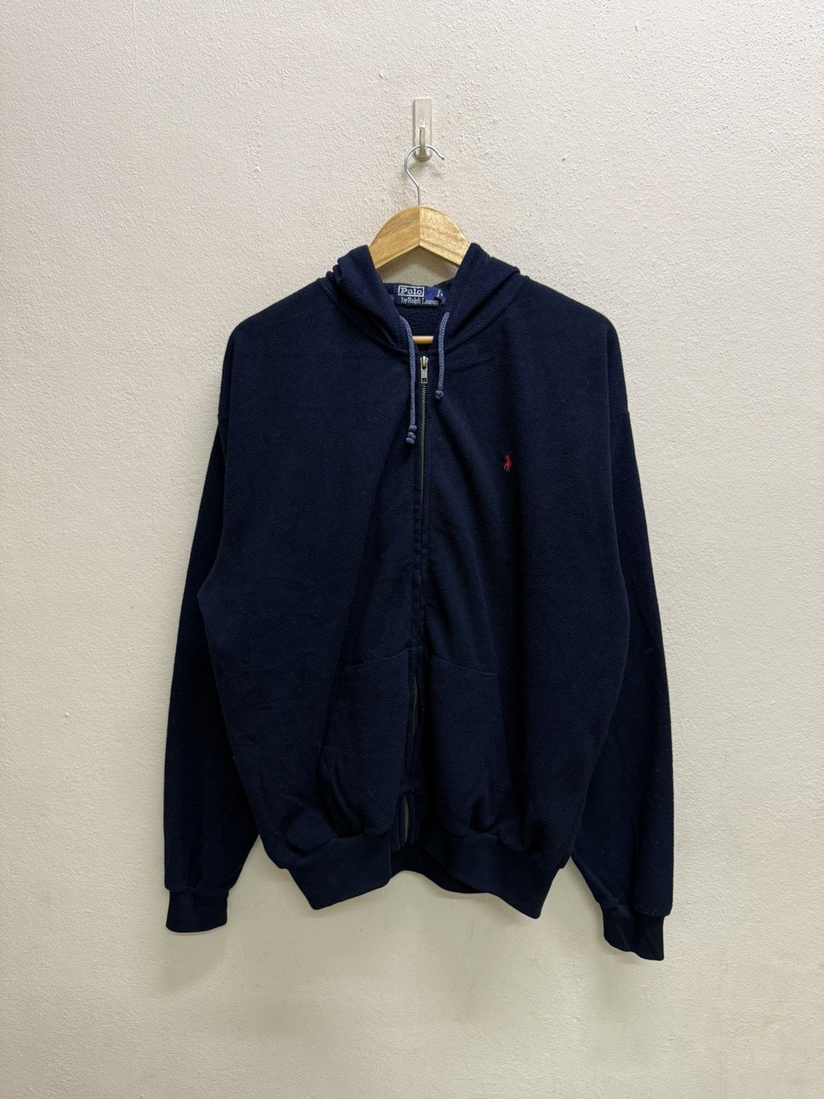 Polo Ralph Lauren Vintage Polo Ralph Lauren Small Pony Fleece Zip Up Sweater Size US XL / EU 56 / 4 - 17 Thumbnail