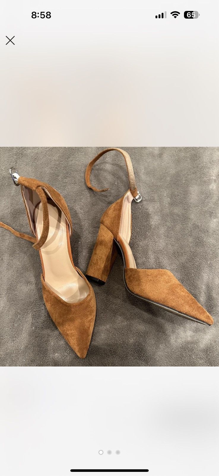 Other Womens brown leather heels Size US 7 / IT 37 - 1 Thumbnail