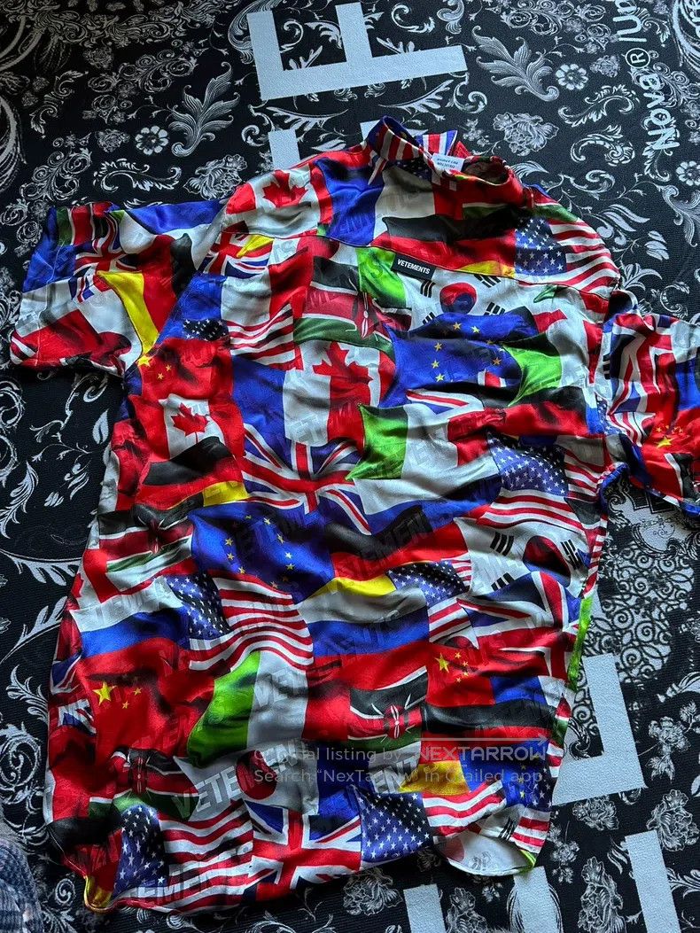Vetements VETEMENTS Flag Imprint Bulletproof Shirt Size US S / EU 44-46 / 1 - 3 Thumbnail