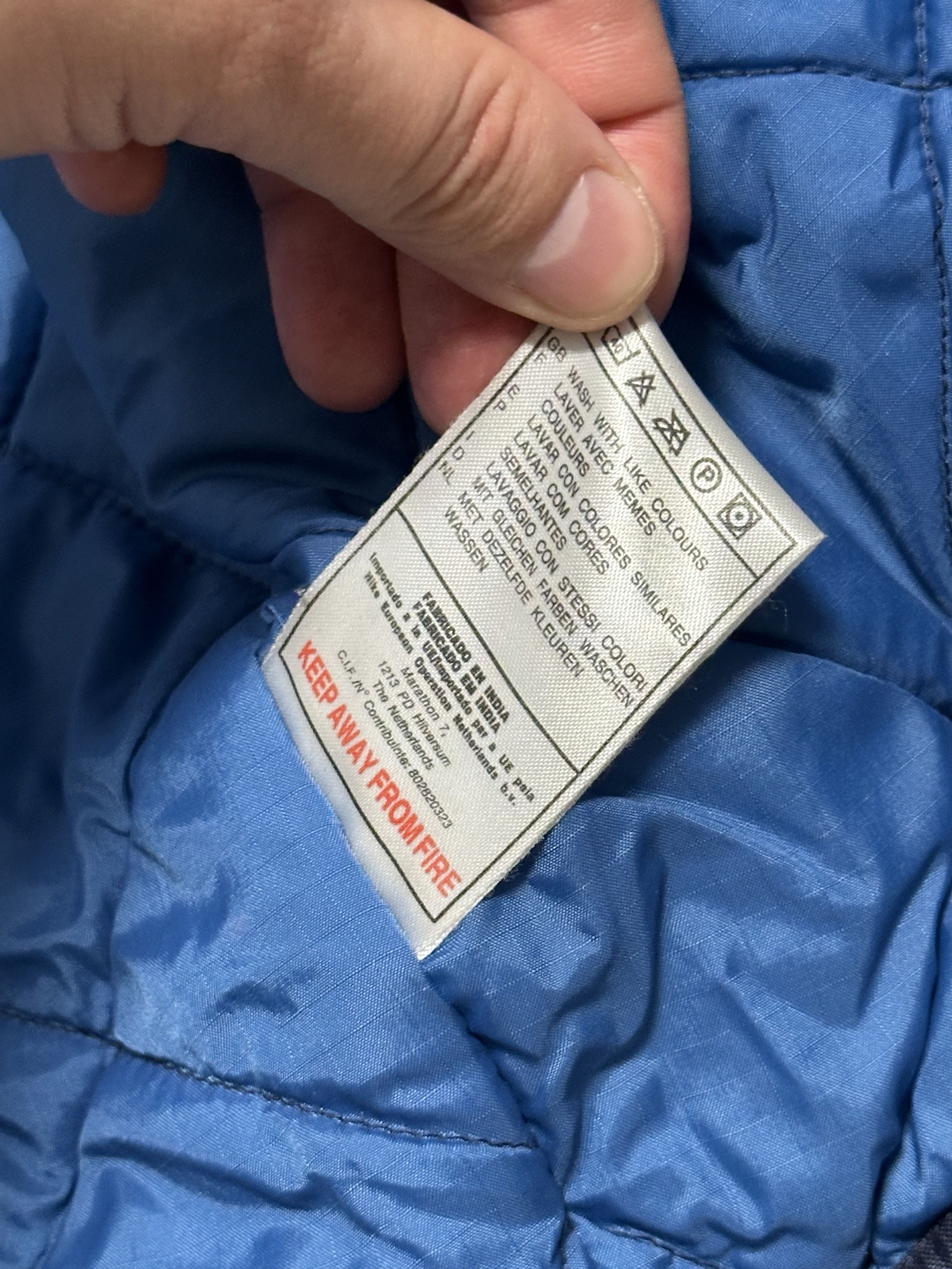 Nike Nike Vintage Mens Big Logo Drill Nylon Track Jacket Size XL Size US XL / EU 56 / 4 - 7 Thumbnail