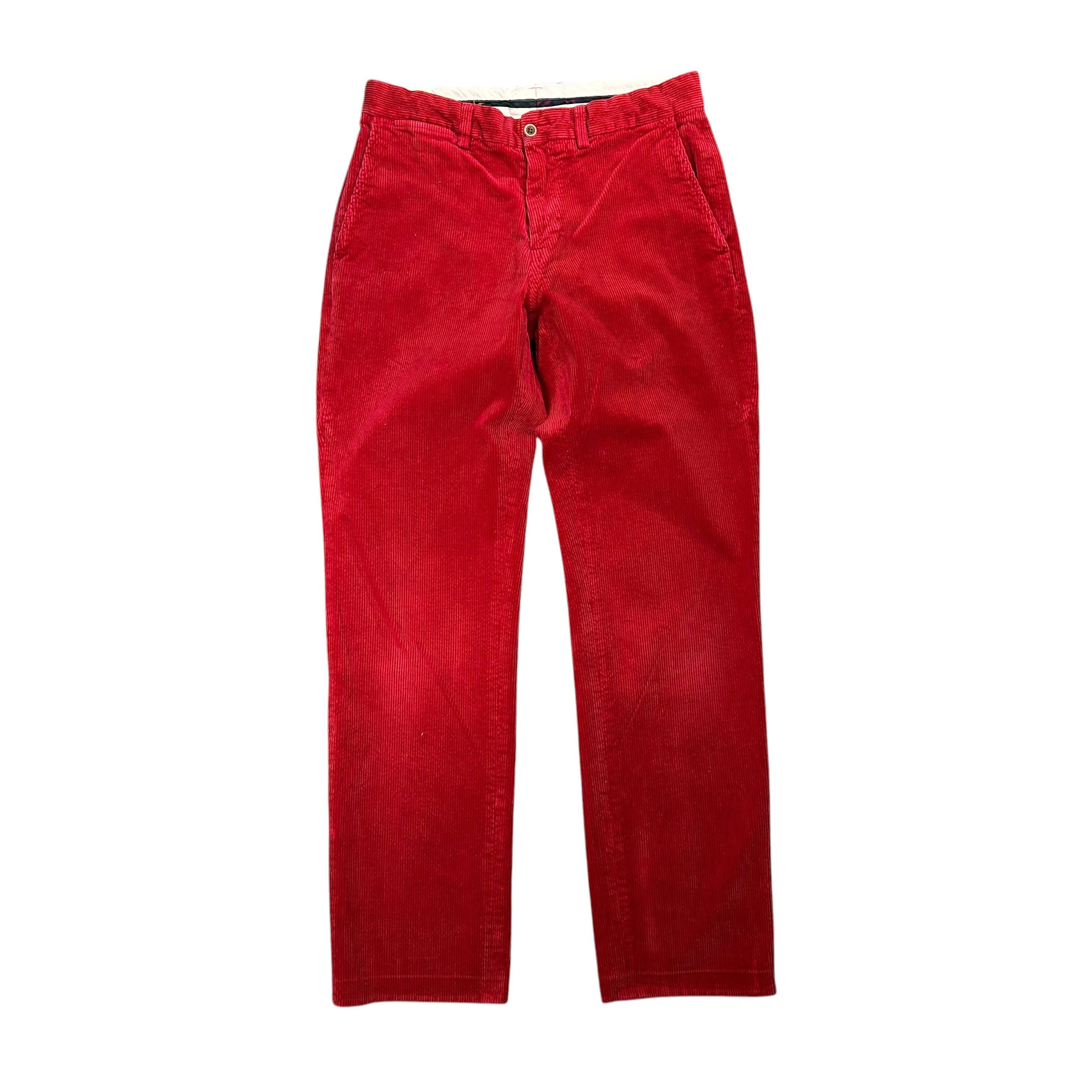 Polo Ralph Lauren Ralph Lauren Corduroy Regular Straight Red Pants W32L32 Cord Size US 32 / EU 48 - 1 Thumbnail