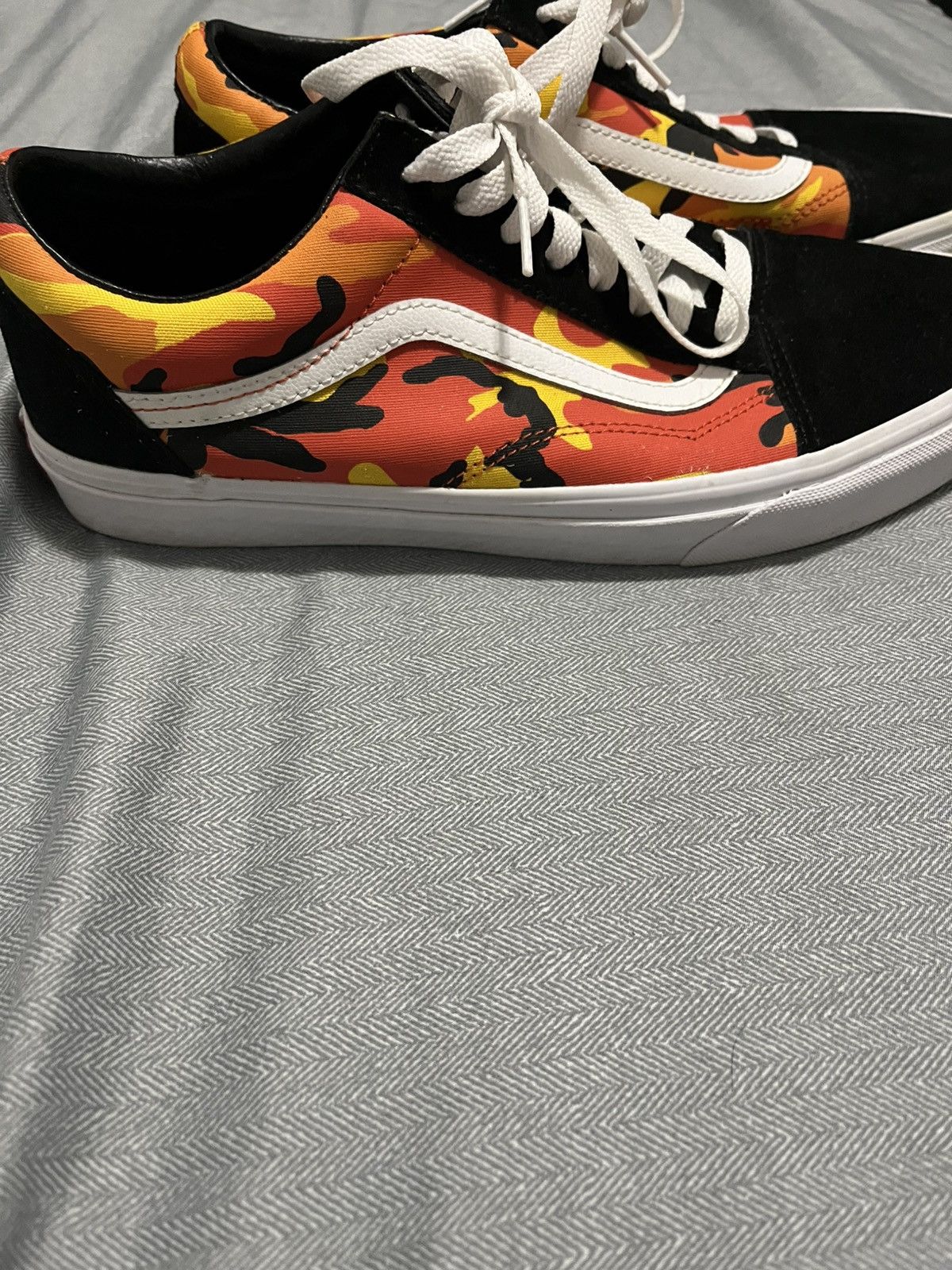 Vans Vans Old Skool Orange Camo Size US 10.5 / EU 43-44 - 5 Thumbnail
