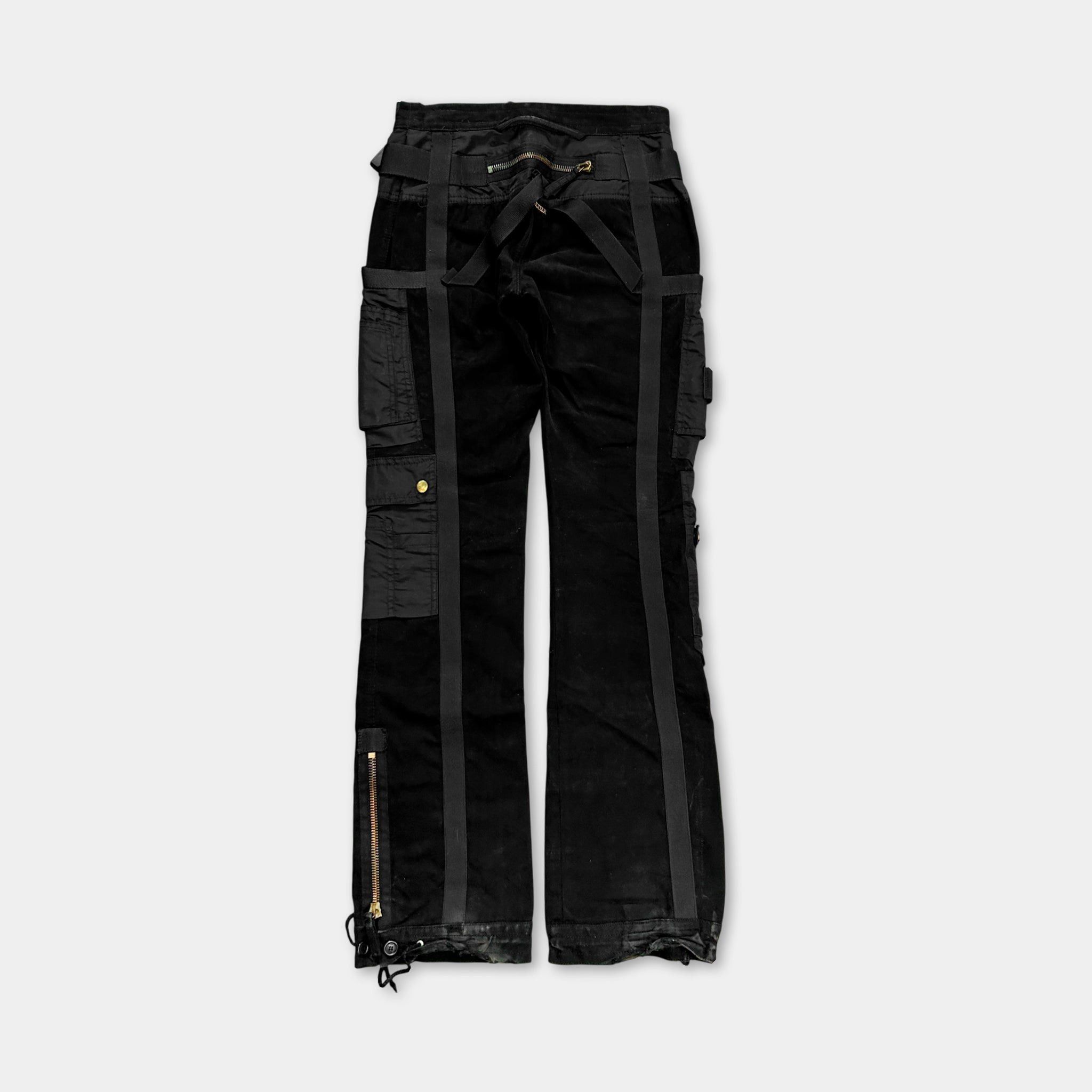 Jean Paul Gaultier Jean Paul Gaultier AW03 Bondage Black Cargo Pants Size US 30 / EU 46 - 5 Thumbnail