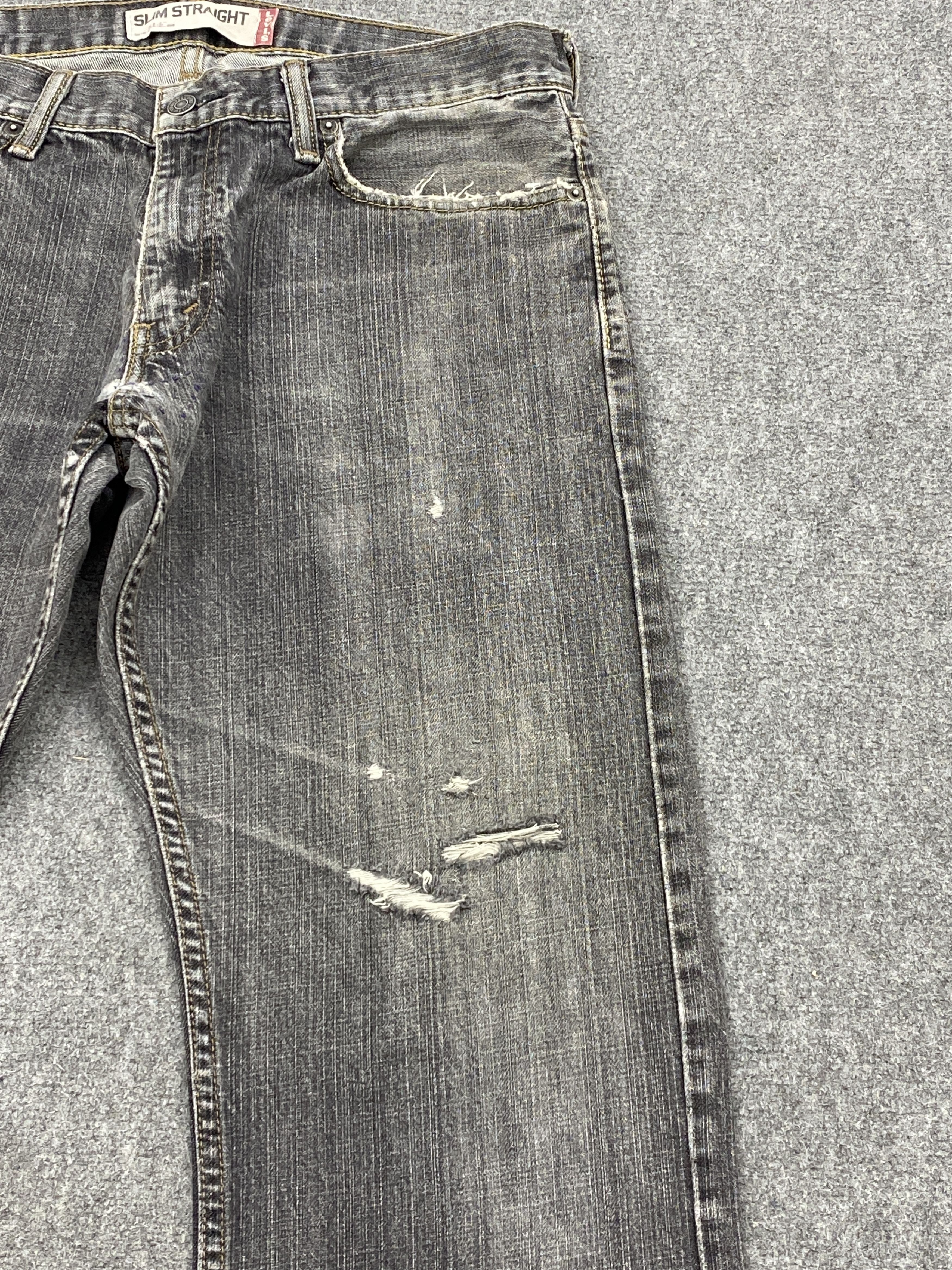 Levi's Vintage Levis 514 Faded Black Distressed Jeans DP2640 Size US 32 / EU 48 - 7 Thumbnail