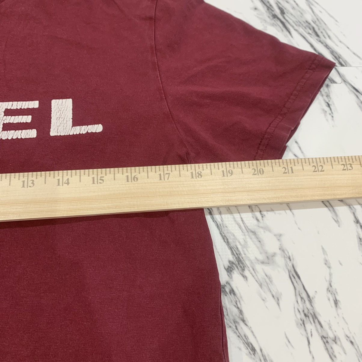 Diesel Diesel Short Sleeve Shirt Logo Tee Burgundy Size Medium Size US M / EU 48-50 / 2 - 6 Thumbnail