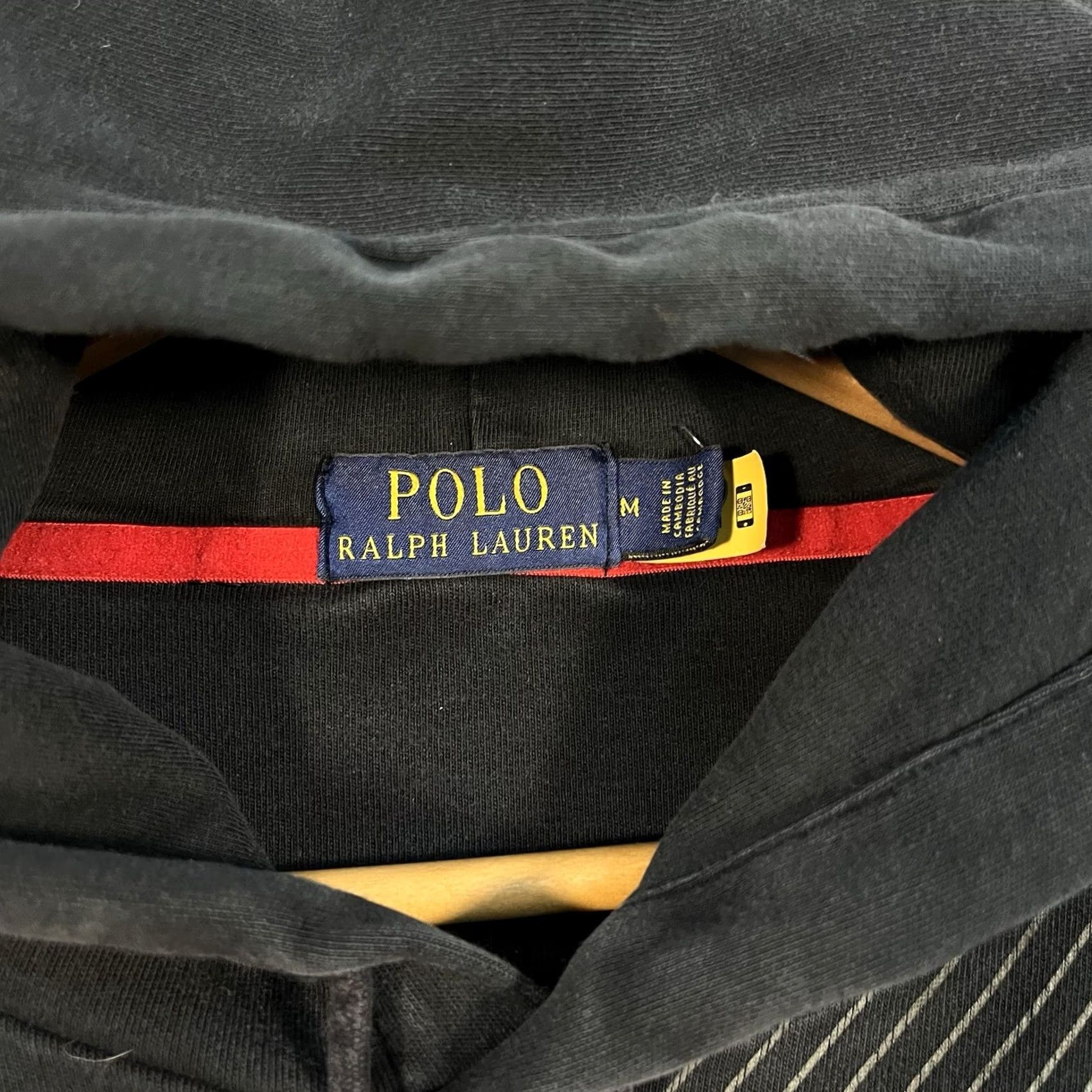 Polo Ralph Lauren POLO RALPH LAUREN P1 Racing Hoodie Mens Medium Black Red AOP RARE Size US M / EU 48-50 / 2 - 4 Thumbnail