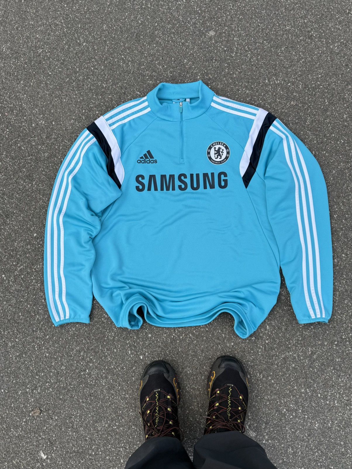 Adidas Adidas Y2K Chelsea Sweatshirt Blokecore Soccer Hype Jacket Size US L / EU 52-54 / 3 - 2 Thumbnail