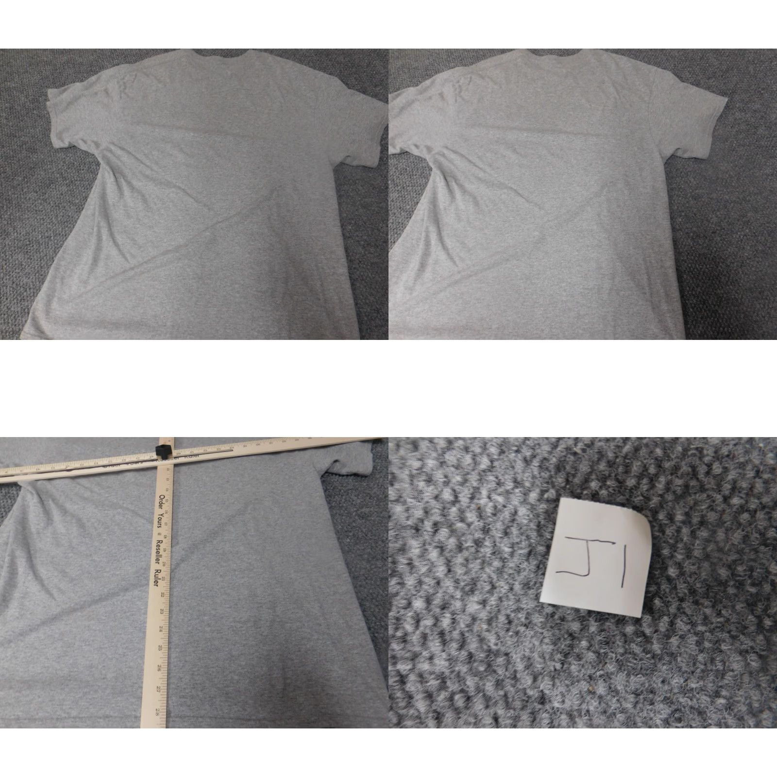 Delta Delta Miami Florida Mens Shirt L Gray Cotton Crew Neck Short Sleeve Logo T-Shirt Size US L / EU 52-54 / 3 - 8 Thumbnail