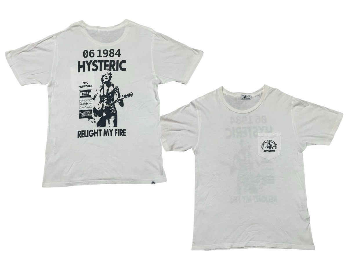 HYSTERIC GLAMOUR ☆LIGHT MY FIRE ☆Tシャツ HYSTERIC GLAMOUR（ヒステリックグラマー）の「LIGHT MY FIRE オーバー