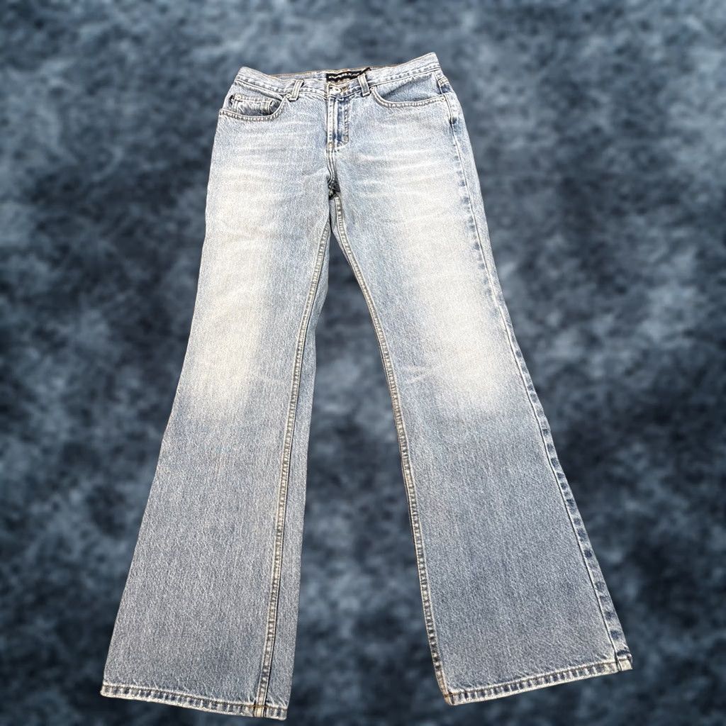 Express VINTAGE Express Jeans Women 90s Y2K Bootcut Flare Low Rise 30x31 Blue Denim Size 30" / US 8 / IT 44 - 1 Thumbnail