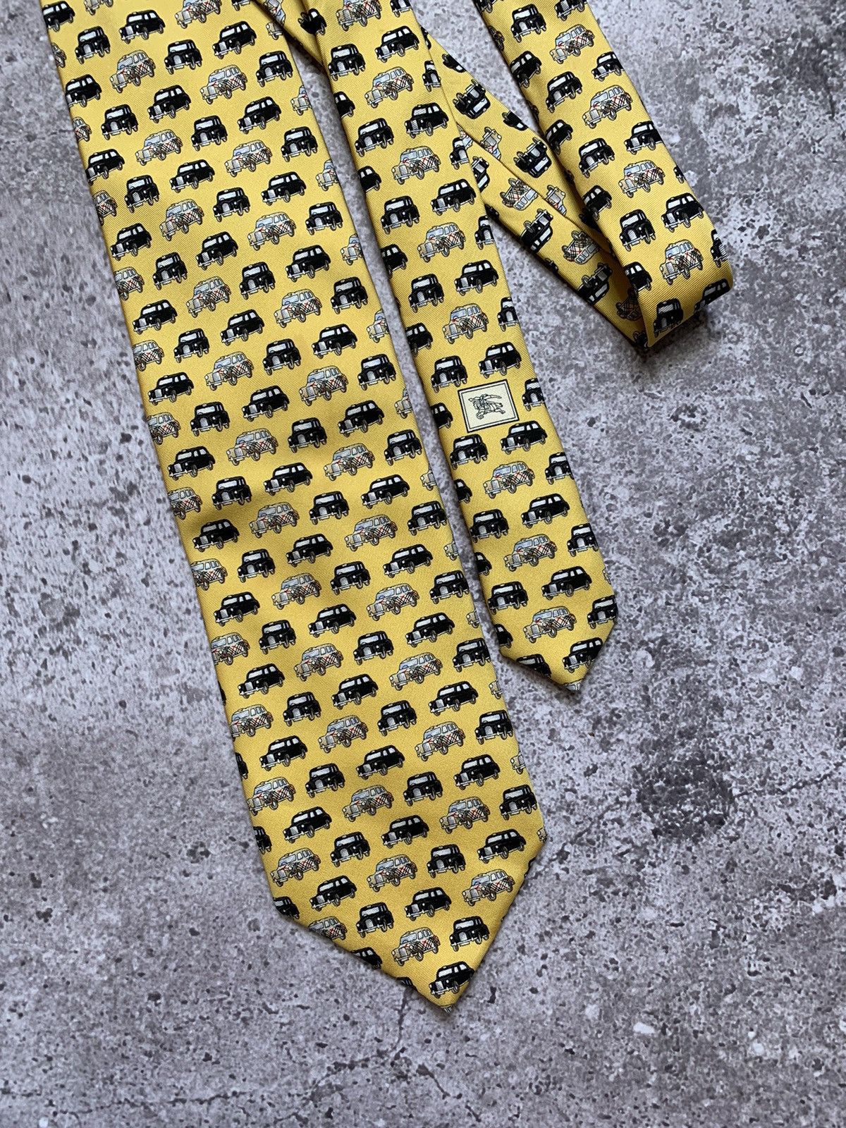 Burberry × Vintage RARE Burberry London Car Tie Size ONE SIZE - 2 Thumbnail