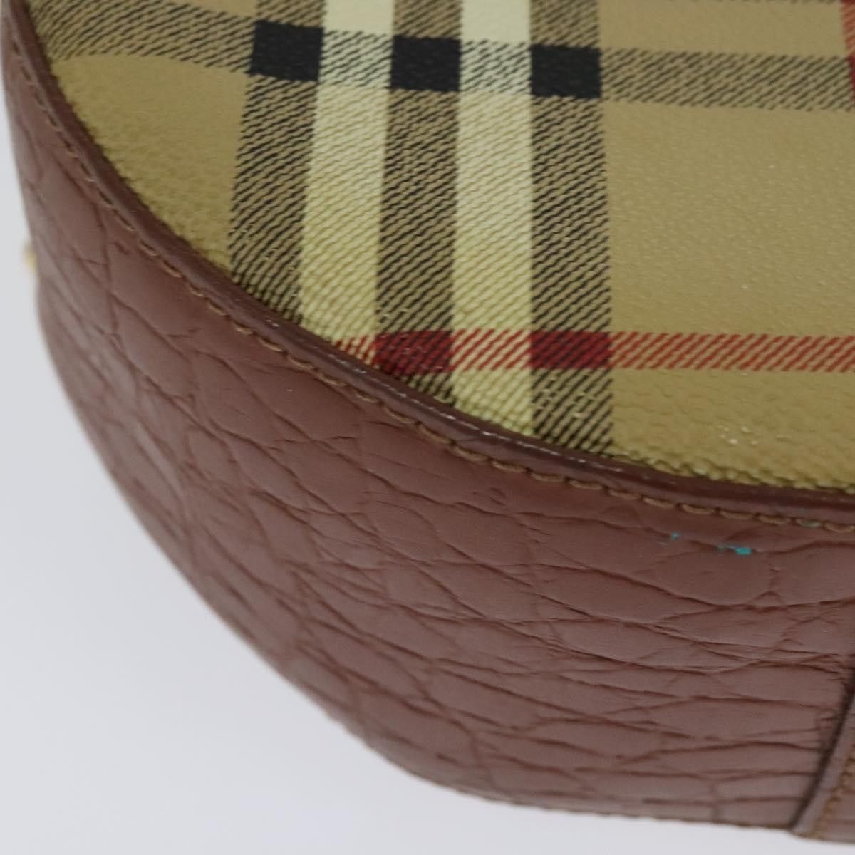 Burberry Burberry Nova Check Chain Shoulder Bag Pvc Leather Brown Size ONE SIZE - 15 Thumbnail