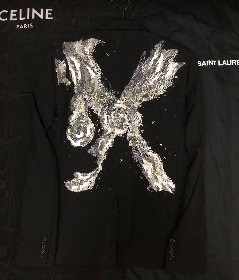 Saint Laurent Paris Saint Laurent Paris 15SSMr. X crystal scale suit-2506 Size US S / EU 44-46 / 1 - 1 Thumbnail