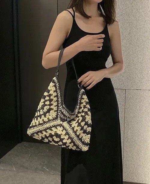 Handmade Fashion Handmade Weave Straw Handbag / Shoulder bag Size ONE SIZE - 1 Thumbnail