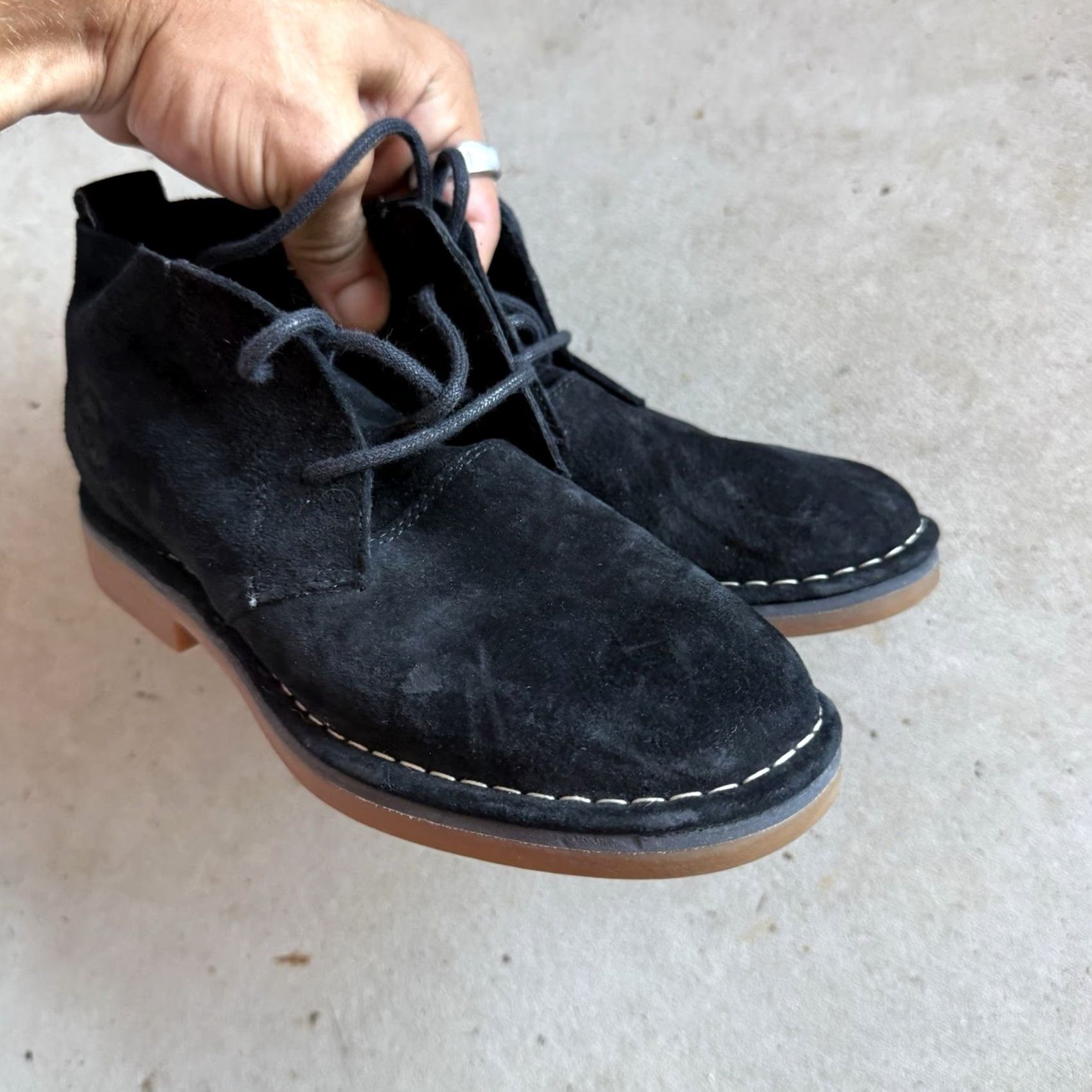 Hush Puppies Hush Puppies Desert Boots Suede Black Men 5.5 Size Boots Mens Suede Desert Black 5.5 Shoes Size US 5 / EU 37 - 3 Thumbnail
