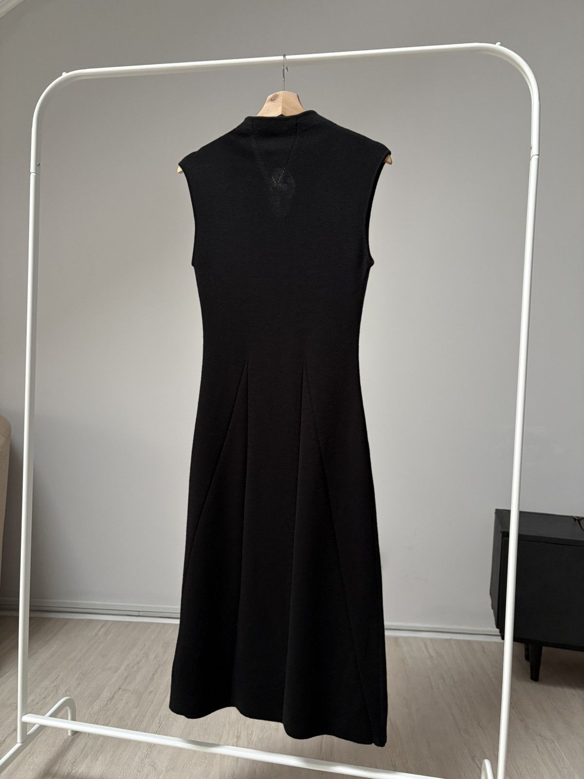 Gianfranco Ferre Gianfranco Ferre GFF Black Knit Midi Dress Merino Wool Siz M Size M / US 6-8 / IT 42-44 - 3 Thumbnail