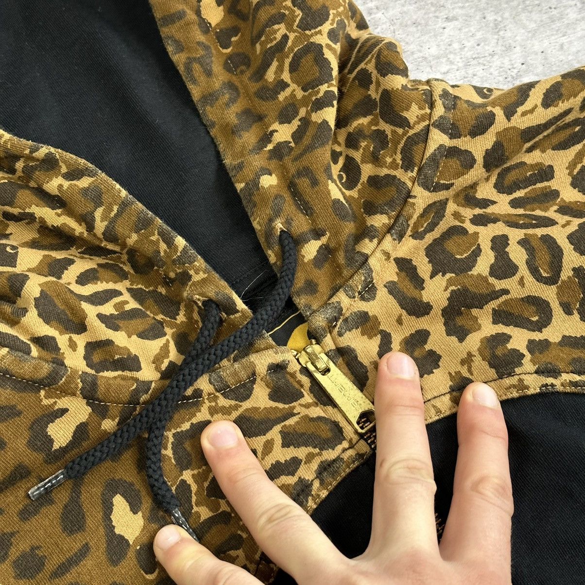 Carhartt × Neighborhood Carhartt Neighbourhood Leopard Hooded Zip Hoodie Size US XL / EU 56 / 4 - 10 Thumbnail