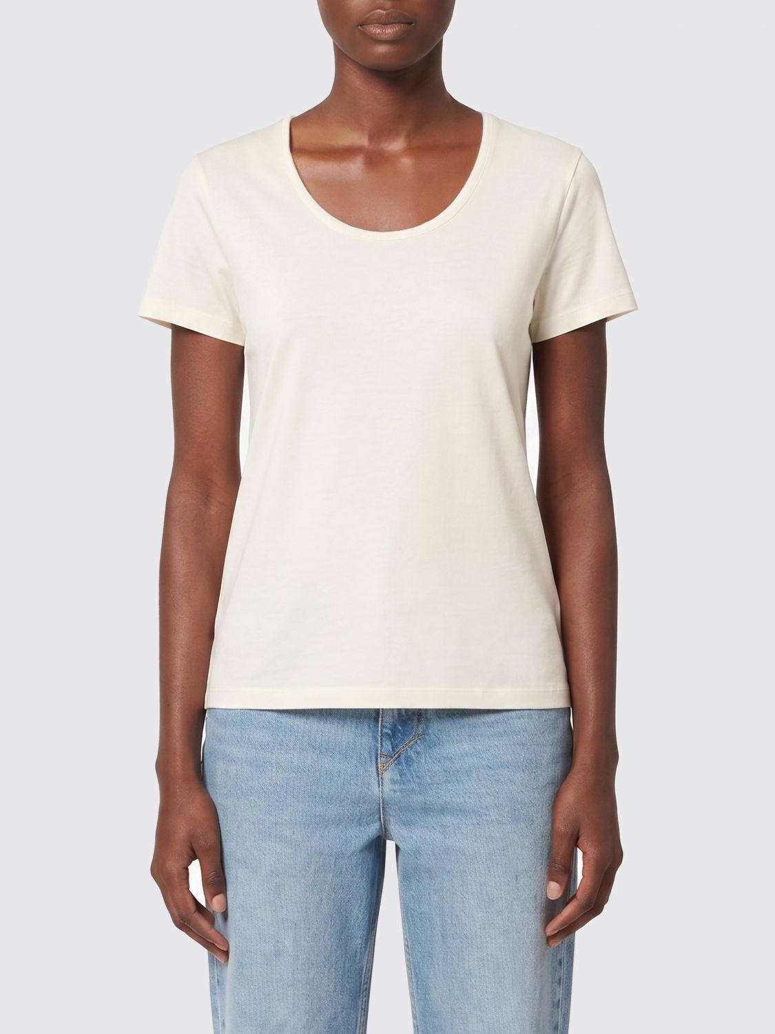 Max Mara Max Mara T-Shirt Woman White Size L / US 10 / IT 46 - 1 Thumbnail