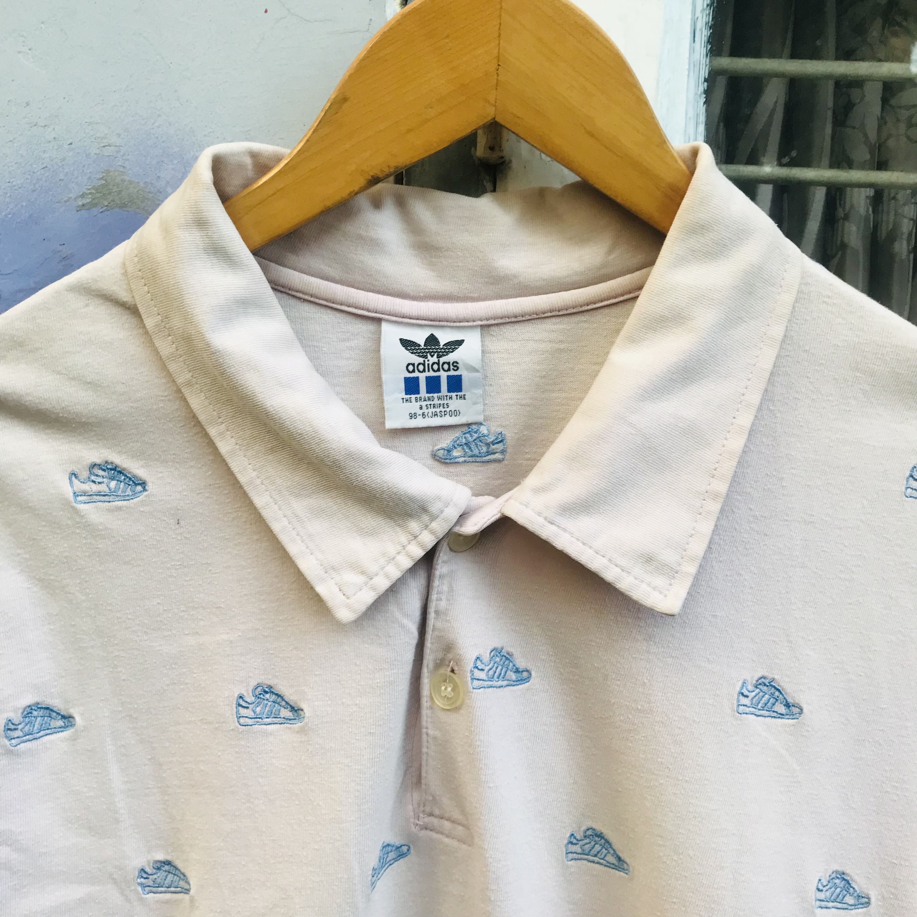 Adidas × Vintage Adidas Superstar Pink Polo Size US M / EU 48-50 / 2 - 2 Thumbnail