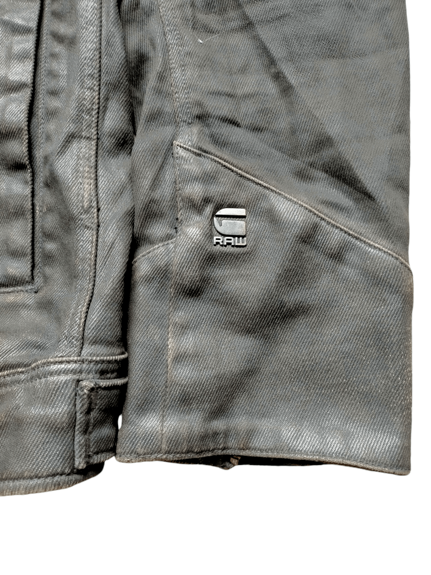 G-Star G-Star Raw Waxed Type 2 Denim Black Jacket Jeans Size US M / EU 48-50 / 2 - 13 Thumbnail