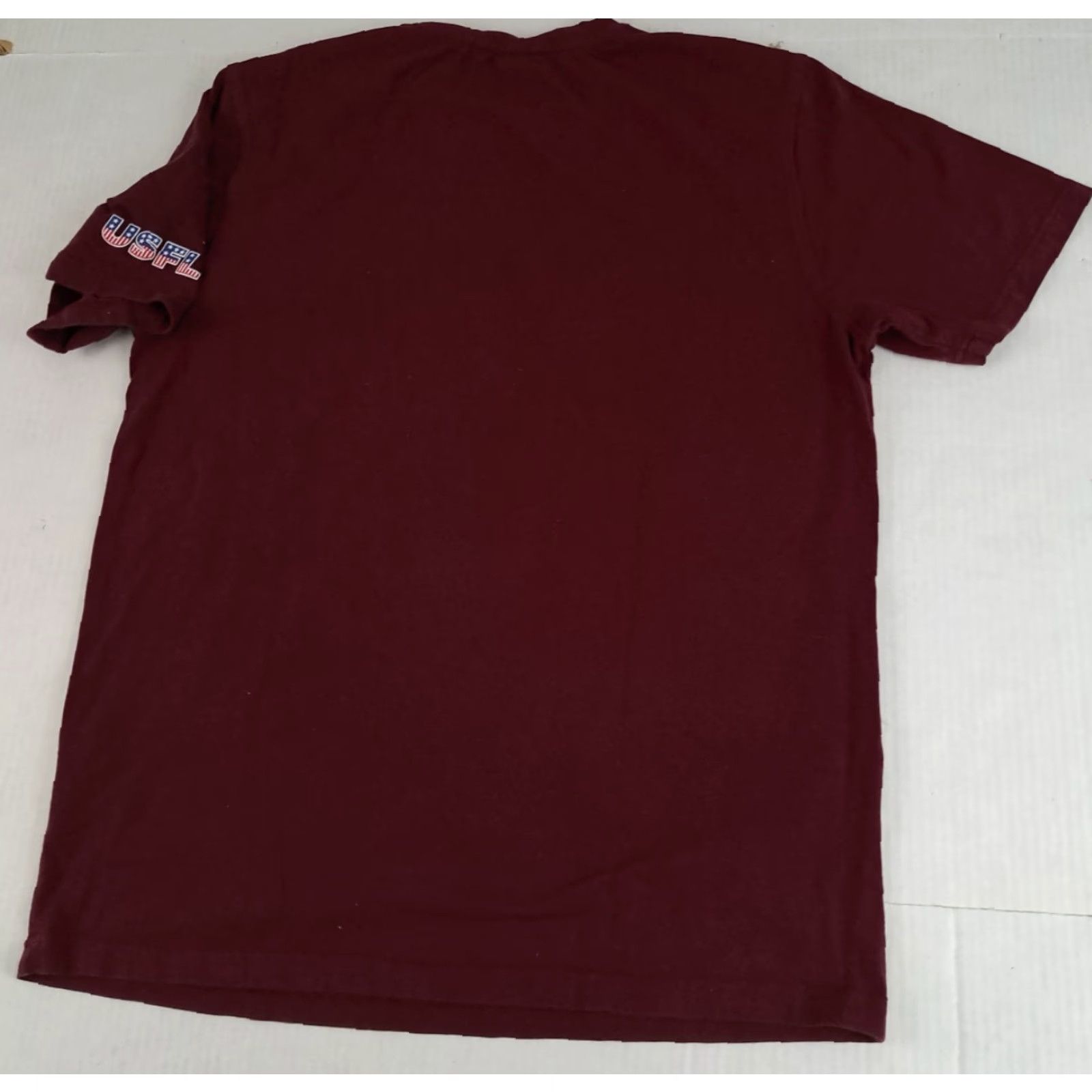 Vintage VINTAGE USFL Football Shirt M Unisex Adults Crew Neck Short Sleeve Canvas Cotton maroon 80s Panthers Panther Graphic Print 27in long 21in pit to pit Size US M / EU 48-50 / 2 - 5 Thumbnail