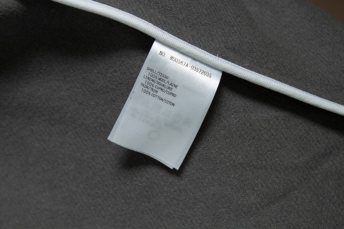 Thom Browne Thom Browne, striped wool coat in grey Size US L / EU 52-54 / 3 - 7 Thumbnail