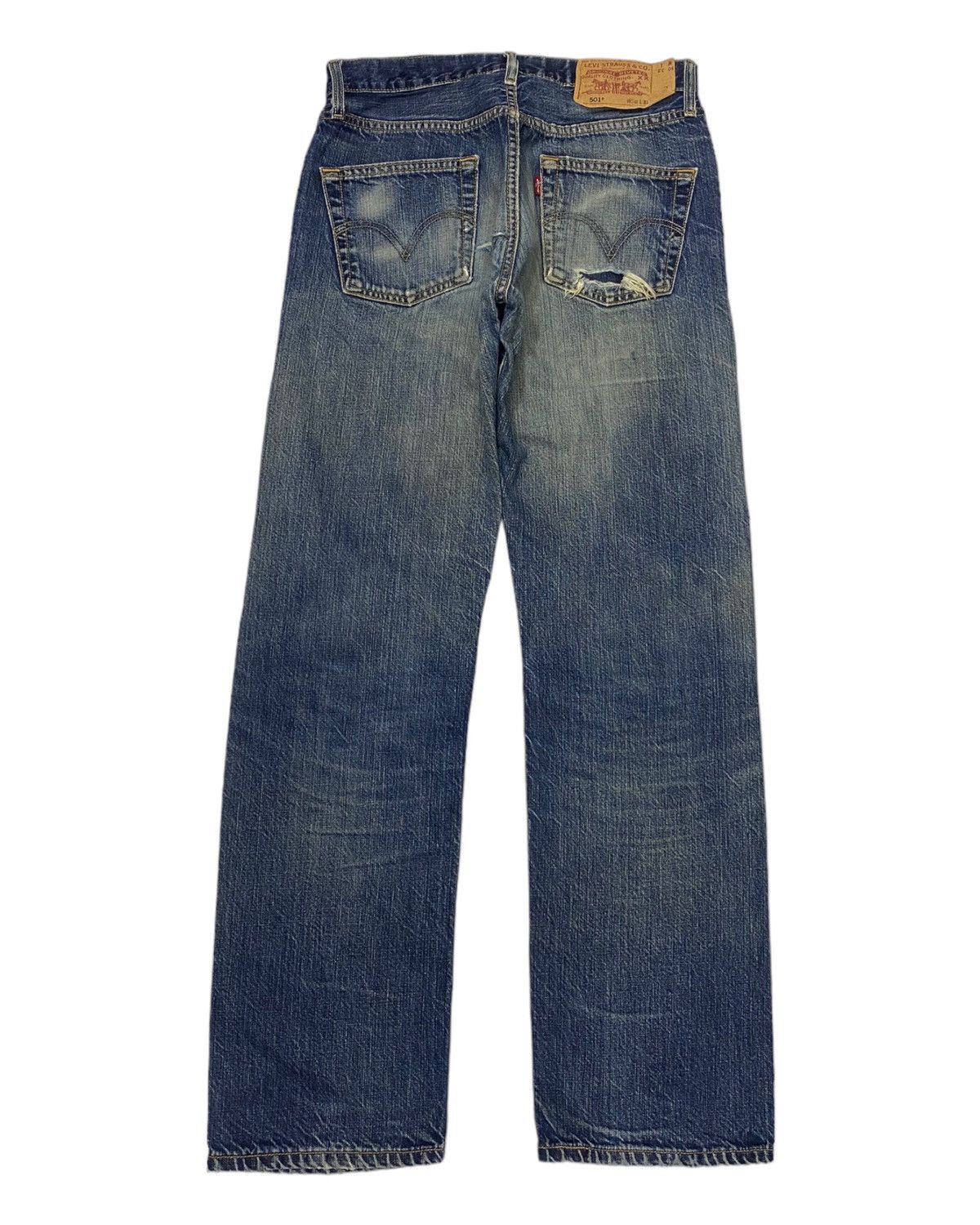 Levi's 🔥VINTAGE LEVIS 501 JAPAN DISTRESSED DENIM JEANS Size US 30 / EU 46 - 2 Thumbnail