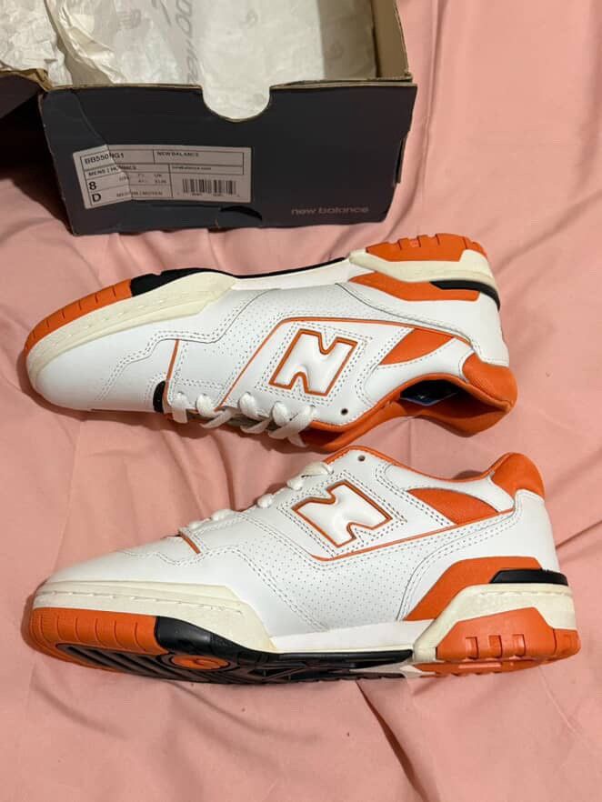 New Balance New Balance 550 Orange White Black Size US 8 / EU 41 - 2 Thumbnail