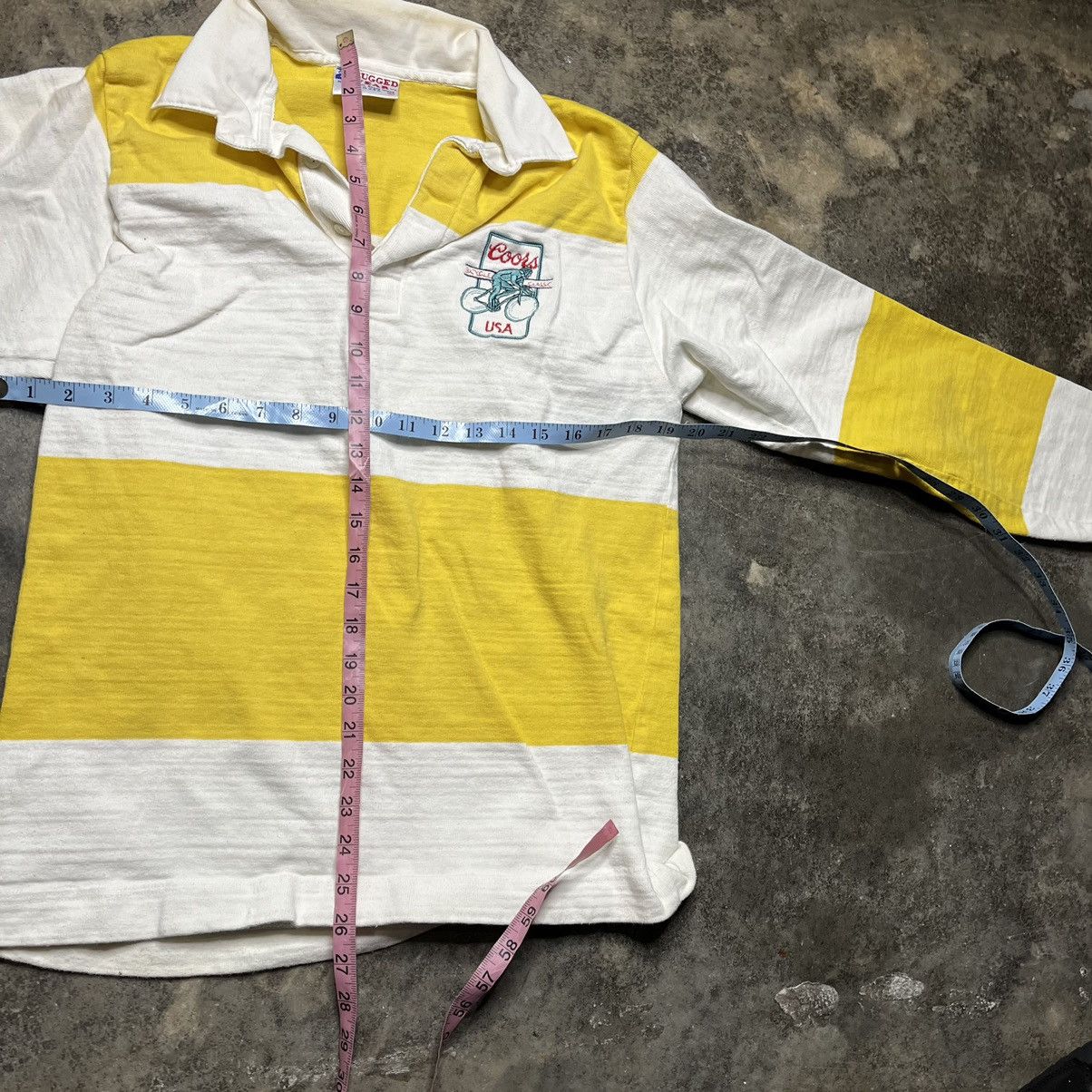 Vintage vintage coors beer striped rugby collared shirt Size US L / EU 52-54 / 3 - 6 Thumbnail