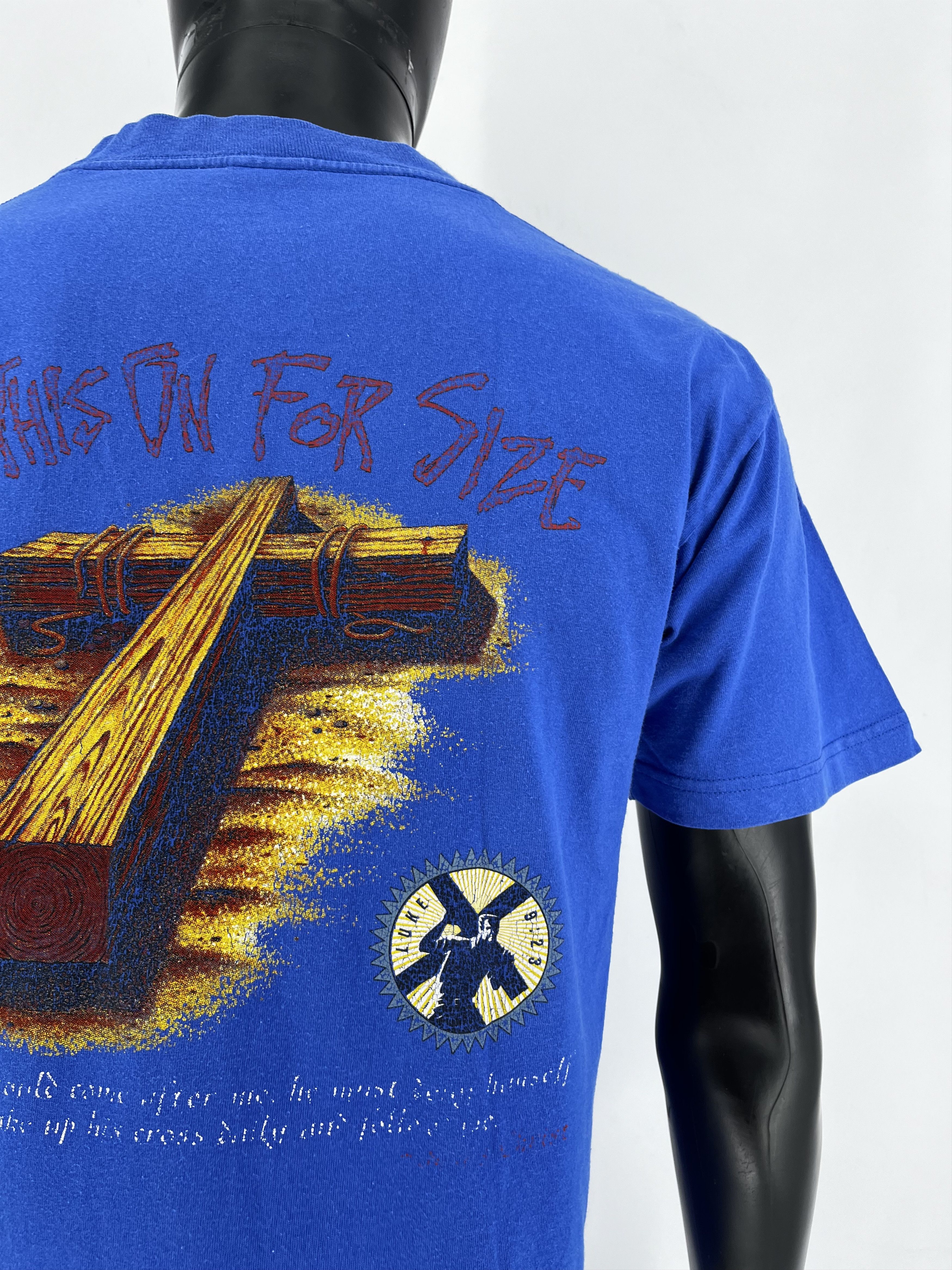 Band Tees Vintage Jesus Christian Try This On For Size T-Shirt Adult L Size US L / EU 52-54 / 3 - 8 Thumbnail