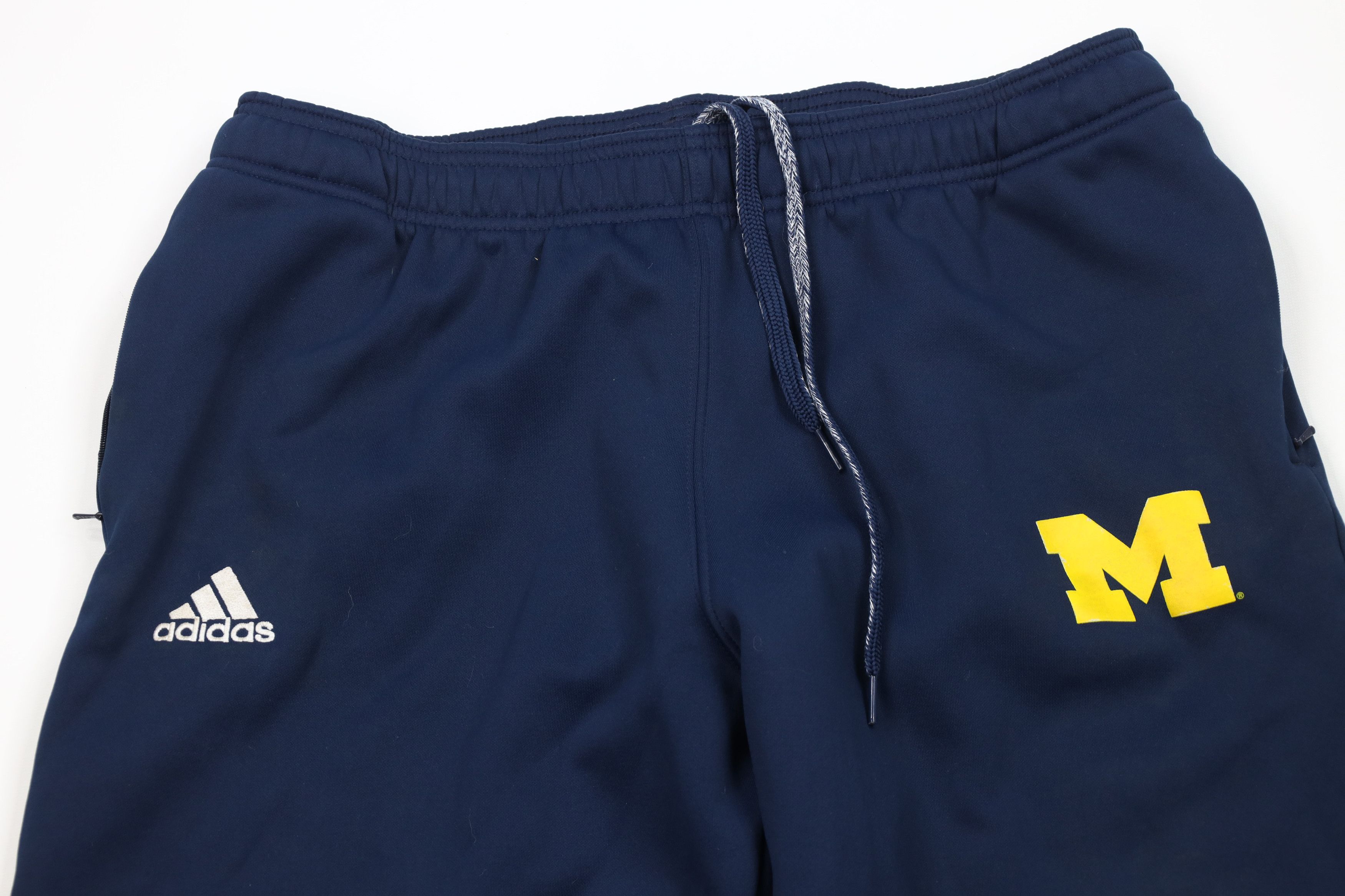 Adidas Vintage Adidas University of Michigan Football Sweatpants Size 36" / US 14 / IT 50 - 2 Thumbnail