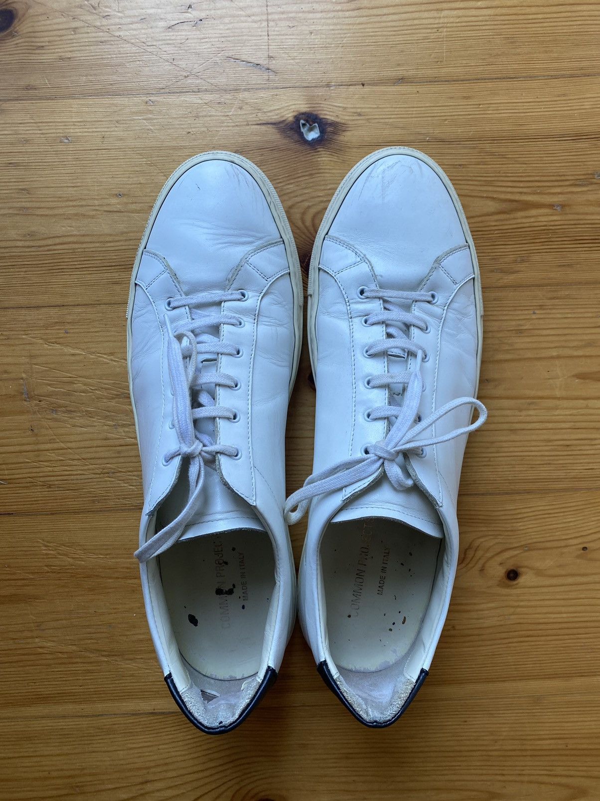 Common Projects Common Projects - Retro Low White/Black Sneaker Size US 12 / EU 45 - 2 Thumbnail
