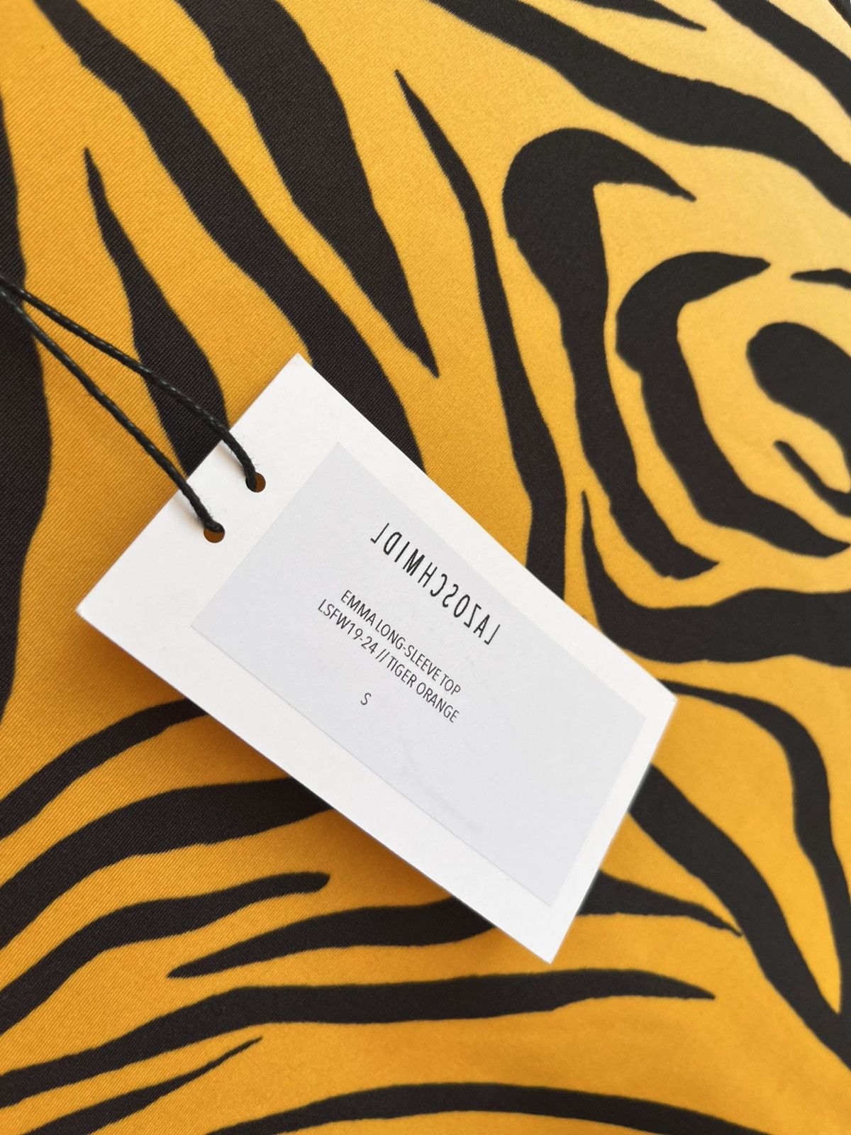 LAZOSCHMIDL Lazoschmidl AW19 runway tiger print long sleeve stretchy top Size US S / EU 44-46 / 1 - 7 Thumbnail