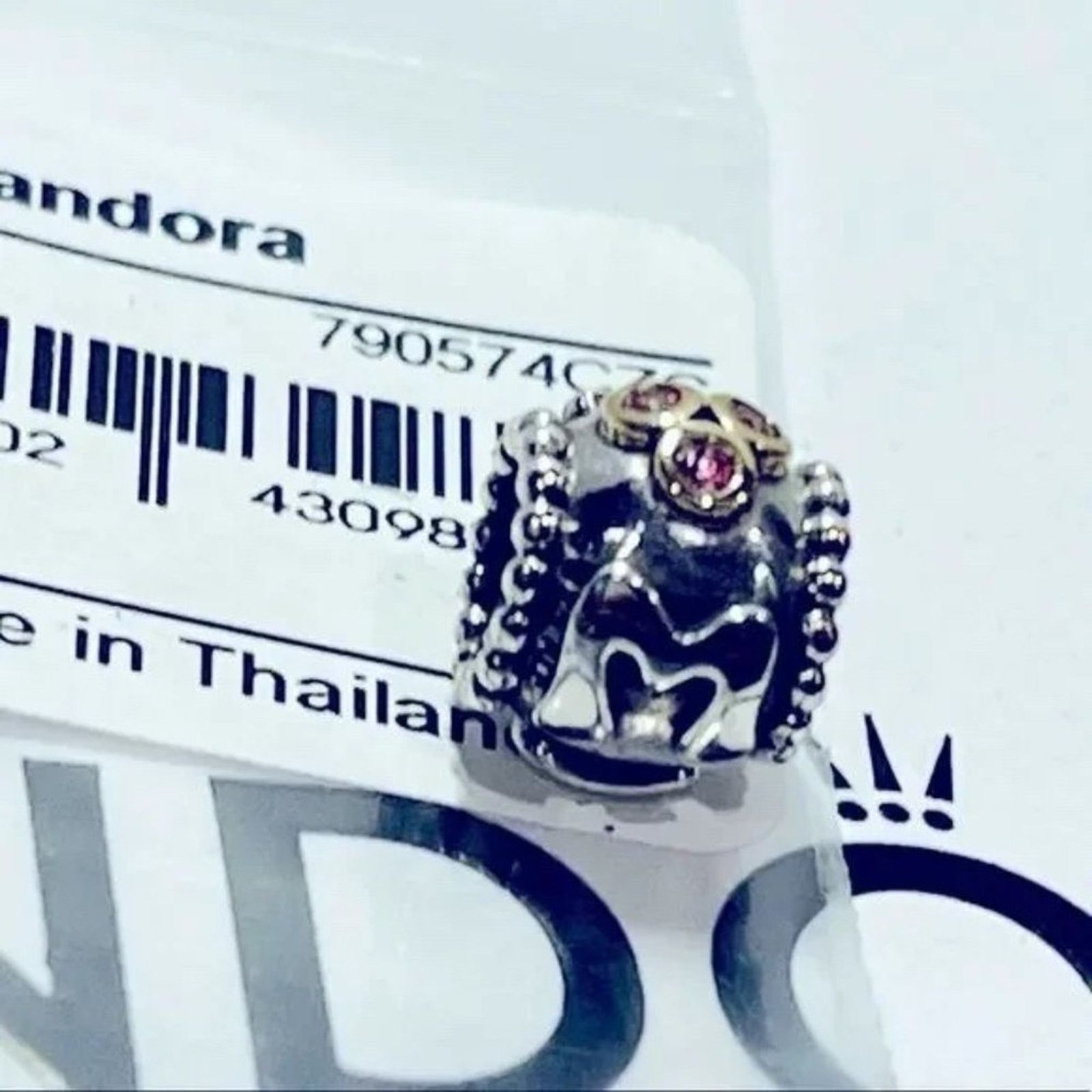 pandora PANDORA Mom Charm with Pink CZ - 790574CZS Size ONE SIZE - 3 Thumbnail