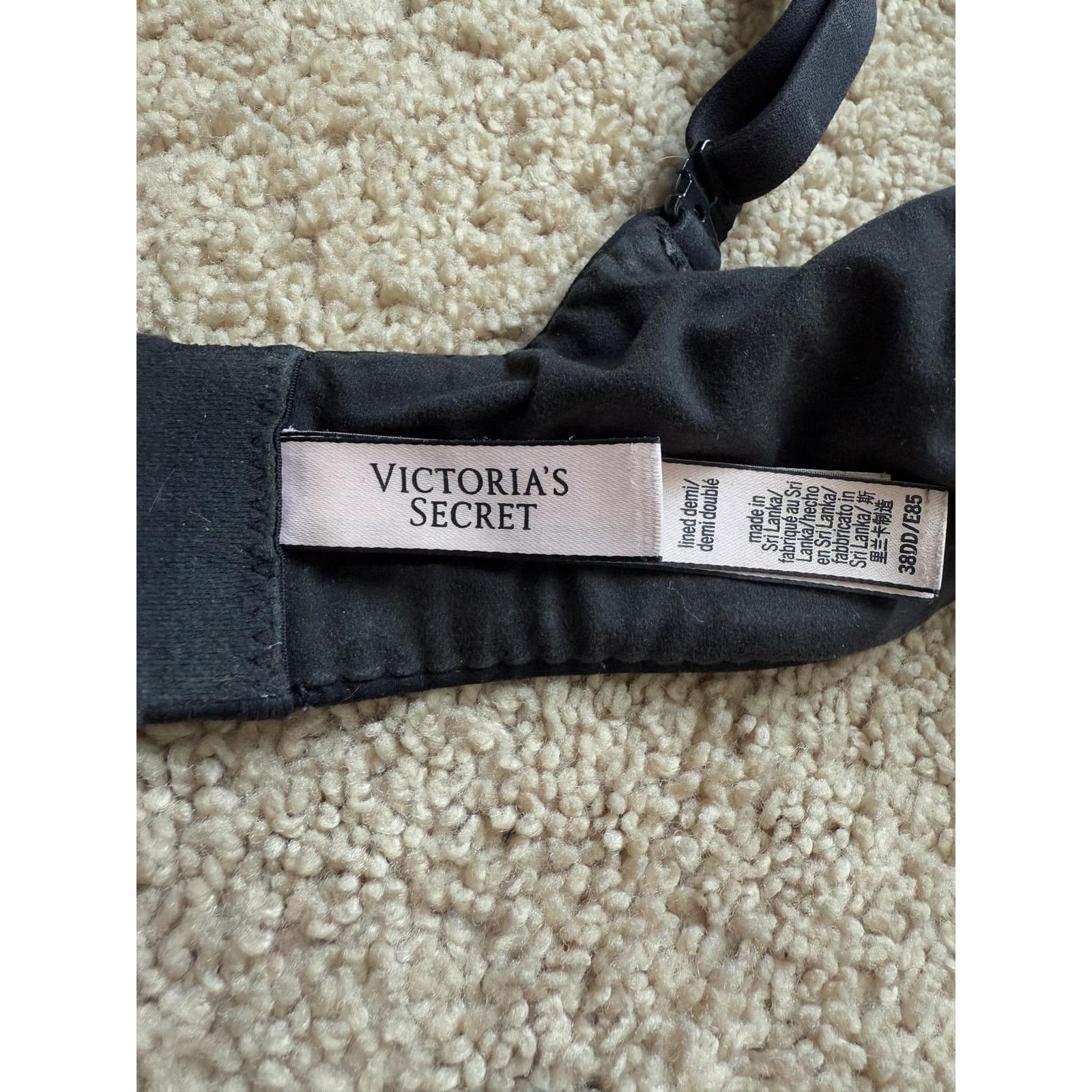 Victoria's Secret Victoria's Secret Lined Demi Push Up Bra Black 38DD Size ONE SIZE - 12 Thumbnail