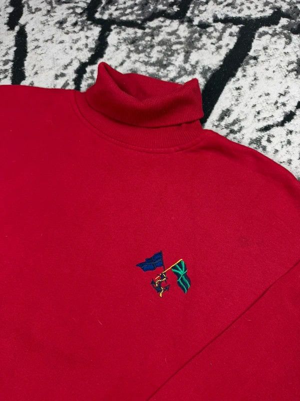 Gap Vintage Gap turtleneck sweatshirt red L Size US L / EU 52-54 / 3 - 3 Thumbnail