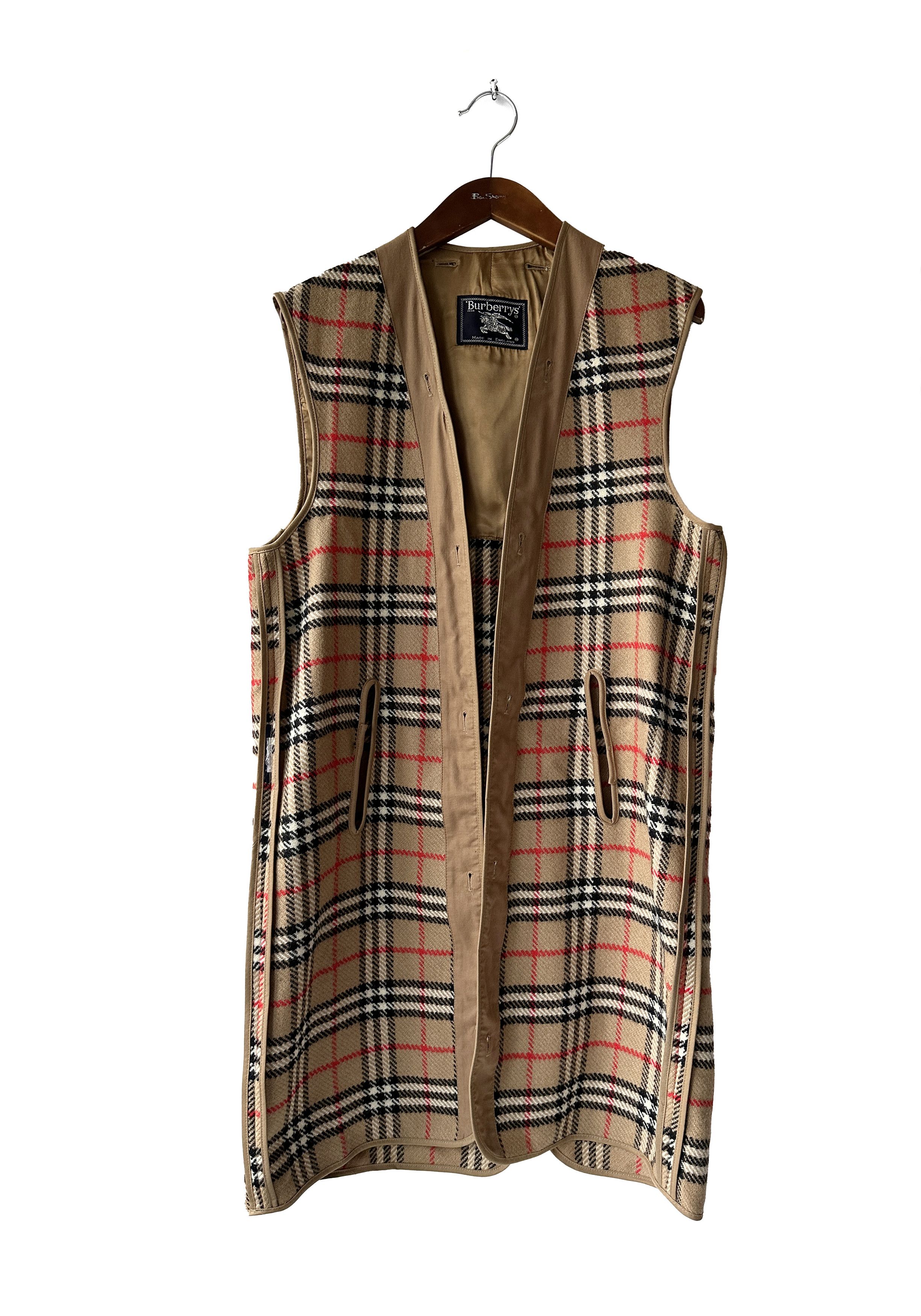 Burberry Burberry's Vintage camel check trench liner Size US M / EU 48-50 / 2 - 2 Thumbnail