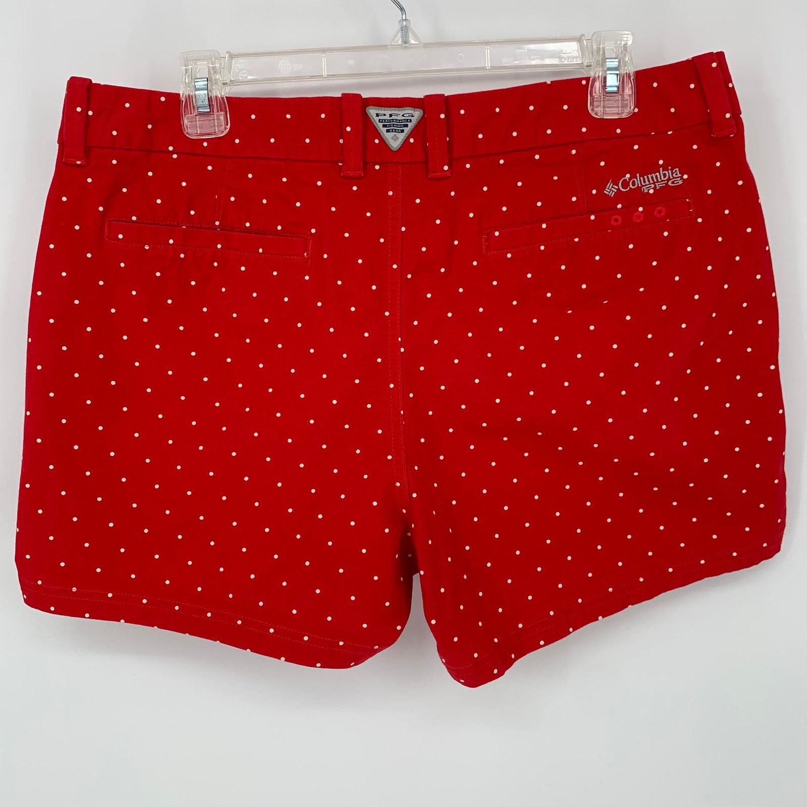 Columbia Columbia Shorts Women's Size 12 Red White Polka Dot PFG Gorp Size 34" / US 12 / IT 48 - 6 Thumbnail