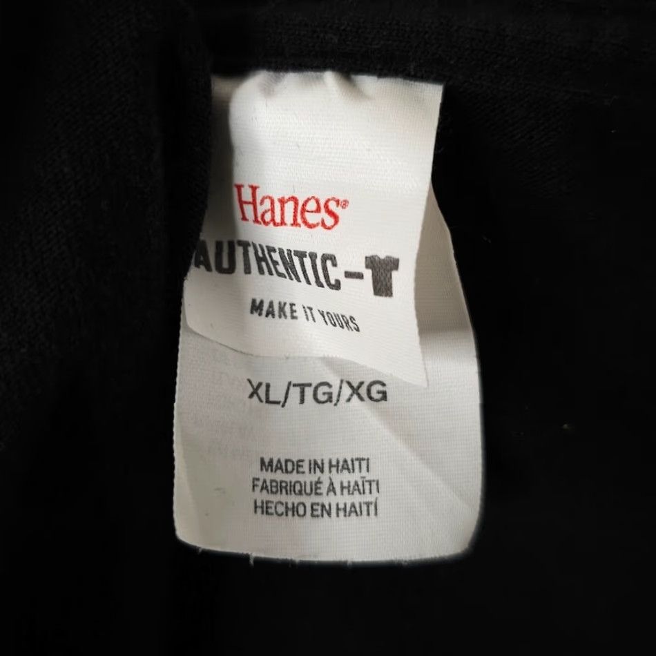 Hanes Hanes Renegade Racing T Shirt Mens XL Black Crew Neck Short Sleeve Cotton Size US XL / EU 56 / 4 - 5 Thumbnail