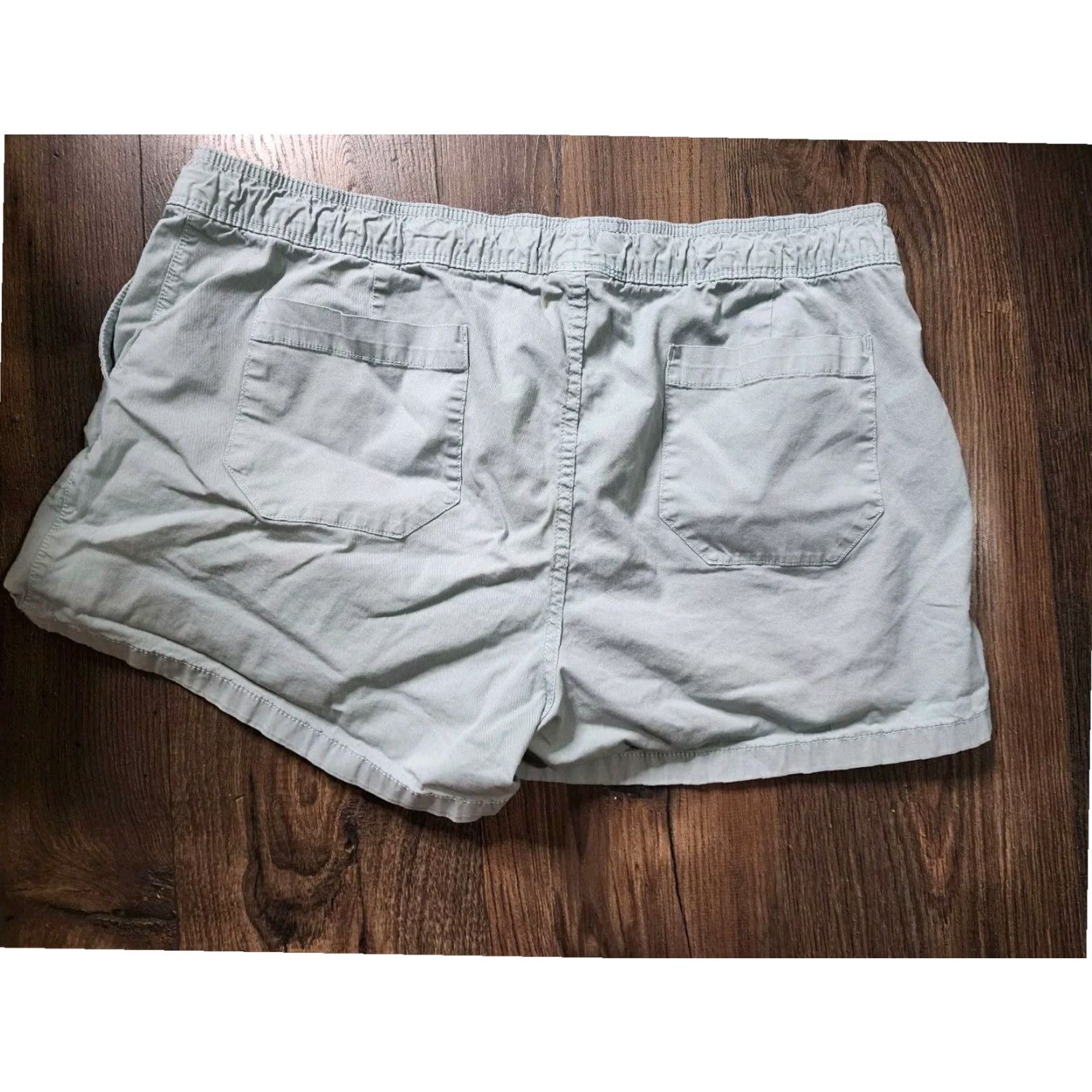 The North Face The North Face Womens XL Blue Cotton Chino Shorts Elastic Waist Size 40" / US 18 - 2 Thumbnail