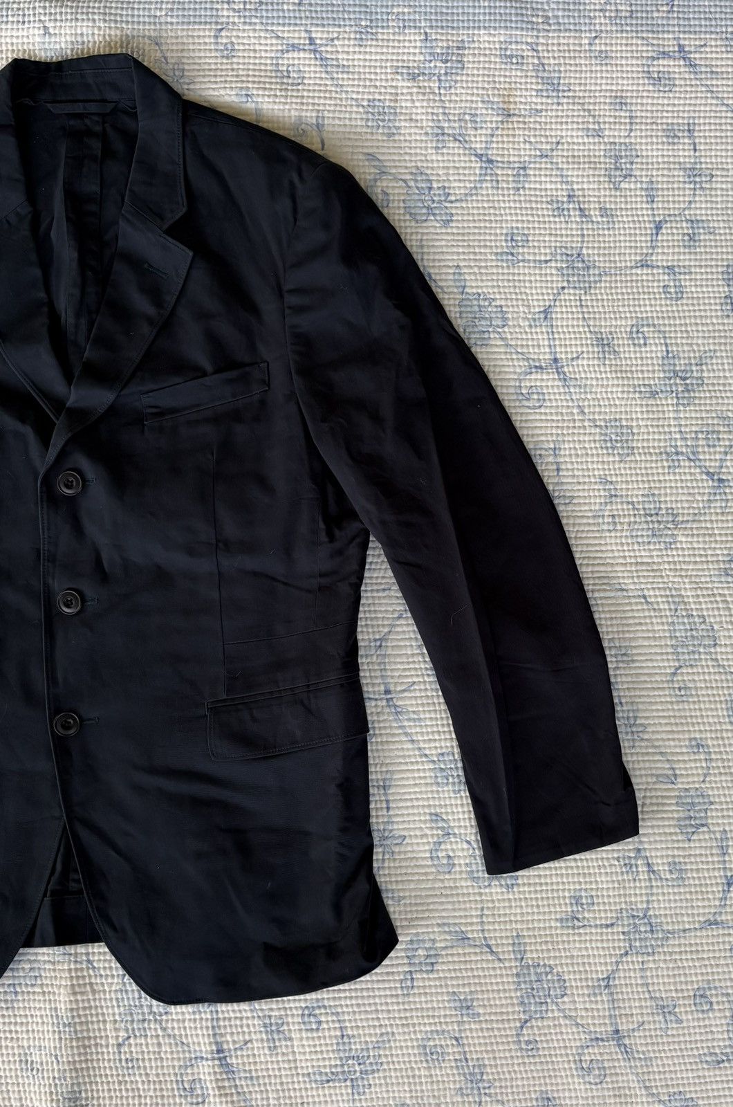 Lemaire Lemaire Blue Black Coat Size US M / EU 48-50 / 2 - 3 Thumbnail