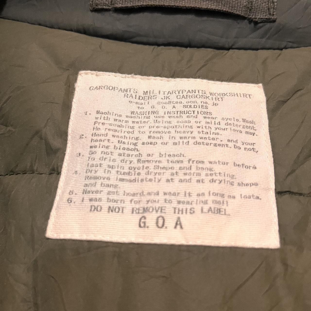 GOA G.O.A green vintage military bono bomber jacket hidden hood Size US M / EU 48-50 / 2 - 7 Thumbnail