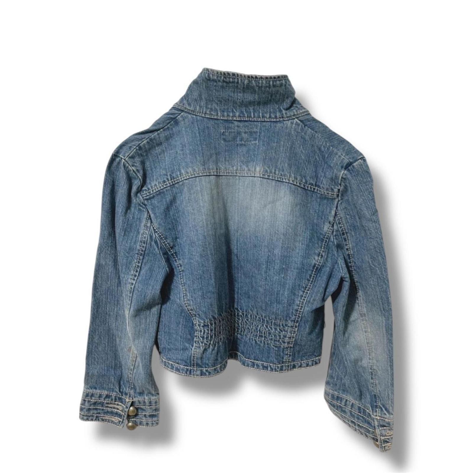 Other Vintage napoleon style slim fit grunge denim jacket Size XS / US 0-2 / IT 36-38 - 3 Thumbnail