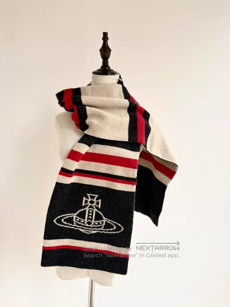 Vivienne Westwood Vivienne Westwood Vintage Grey and White Striped Large Sat Size ONE SIZE - 2 Thumbnail
