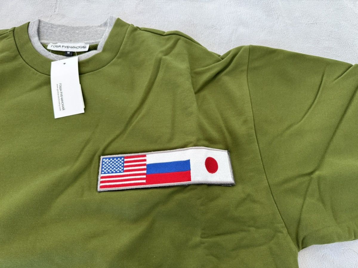 Gosha Rubchinskiy GOSHA RUBCHINSKIY DOUBLE SLEEVE FLAG SWEAT Size US M / EU 48-50 / 2 - 2 Thumbnail