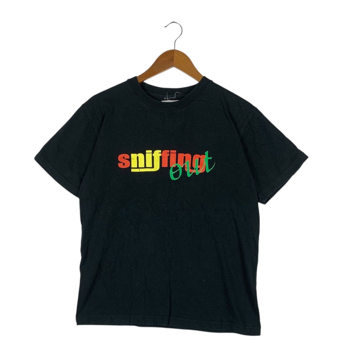 Vintage Vintage SNIFFING OUT 4-WILL Hip Hop Rap Tee Shirt Top Japan Size US S / EU 44-46 / 1 - 1 Thumbnail